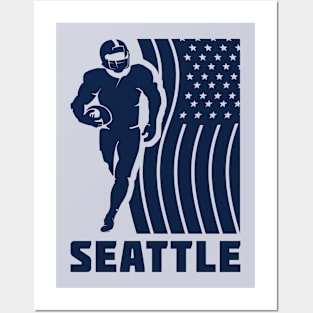Seattle Football Team Color Posters and Art